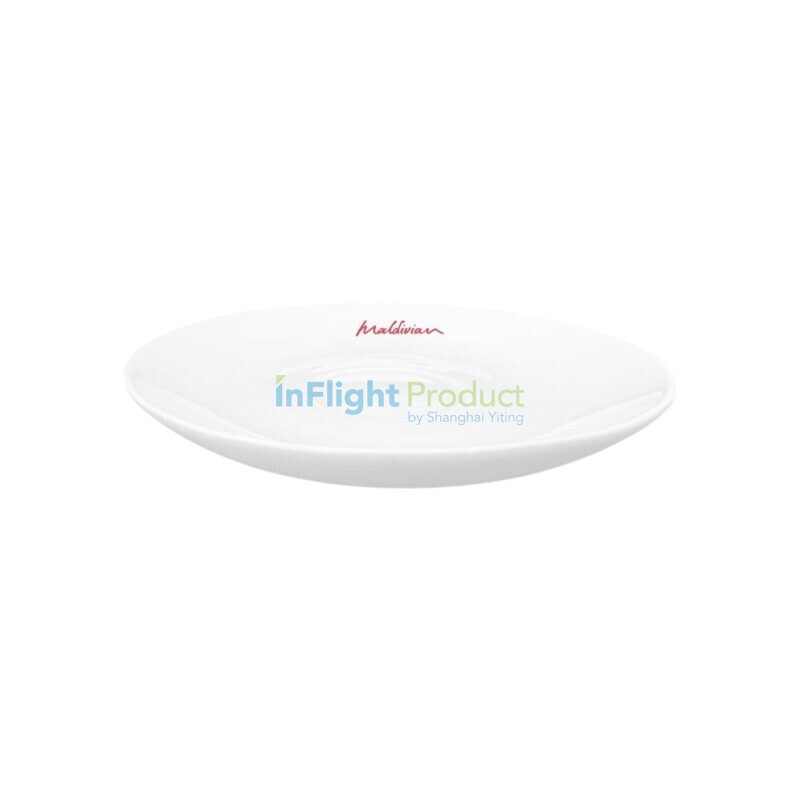 airline ceramic coffee saucer