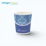 7 oz custom printed ripple wall paper cup for Azerbaijan Airlines