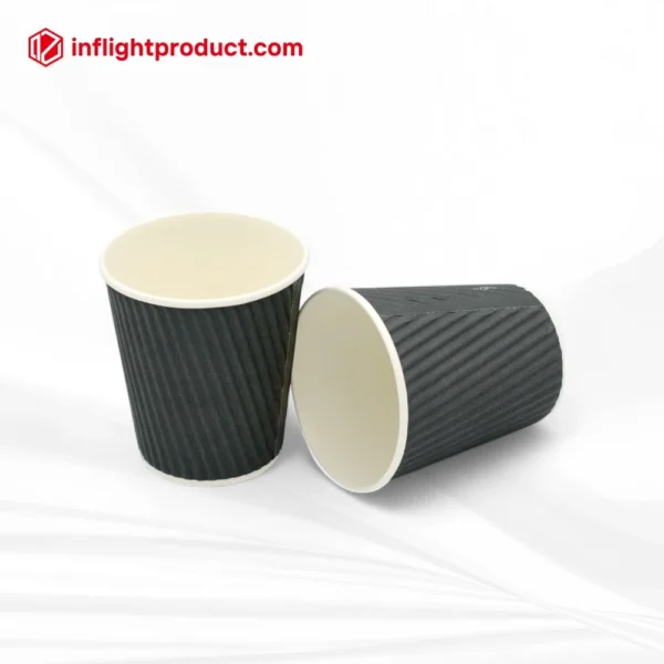 Airline corrugated beverage cup