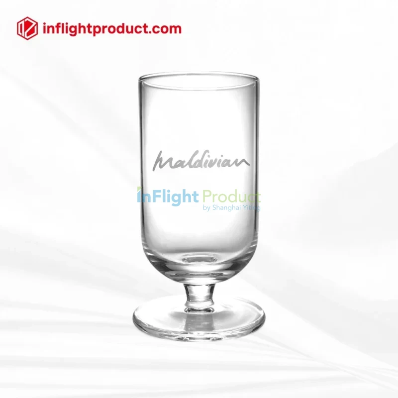 Airline champagne glassware for business class