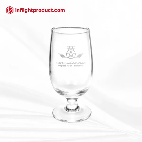 Airline wine glassware and airline champagne glassware for business class