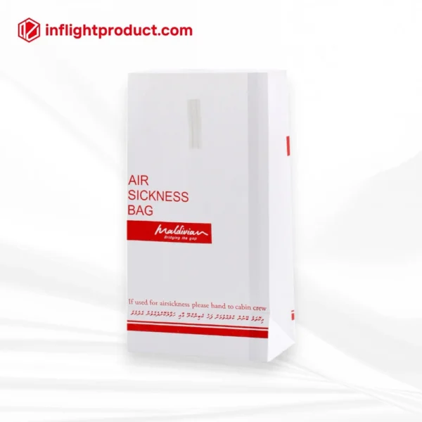 Suppling airsickness bags with clip at back