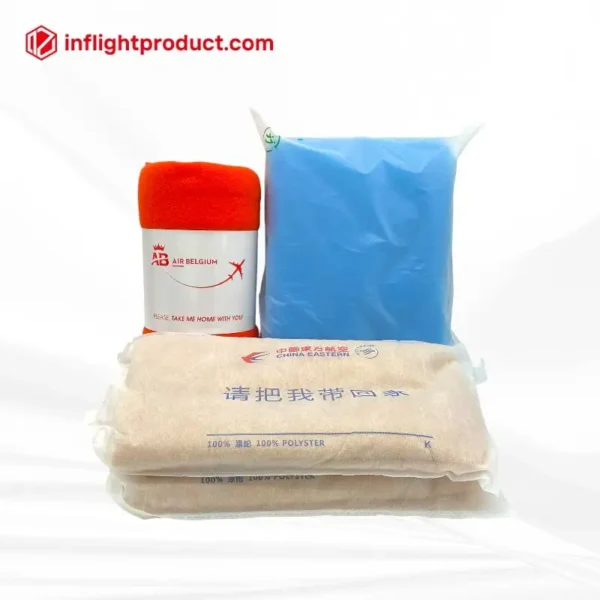 China customized disposable airline blankets with low moq and cheap price