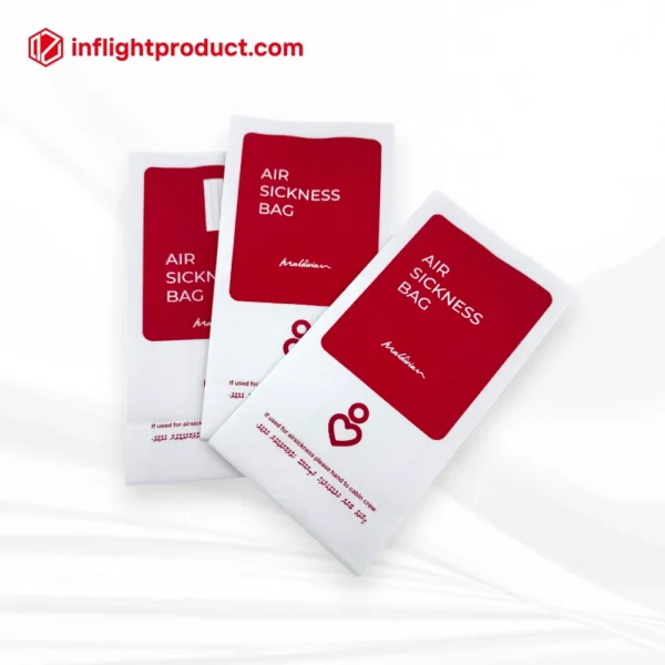 Maldivian Airlines sickness bags by Shanghai Yiting