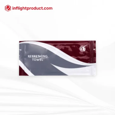 China airline wet tissues manufacturer for Qatar Airways refreshing towels