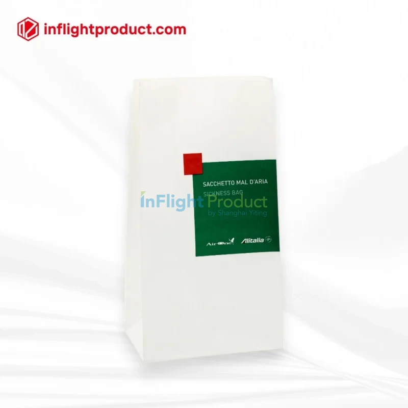 Rectangular airplane vomit bags producer