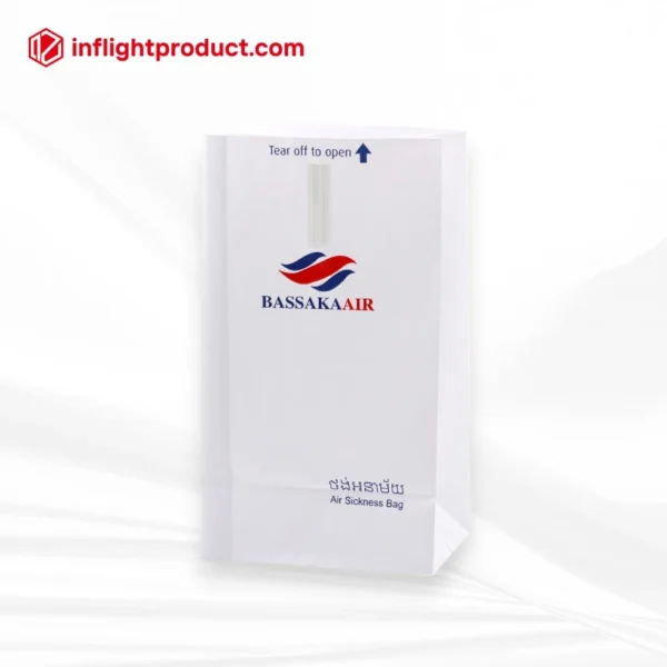 Rectangular bottom airsickness bags bulk supplier