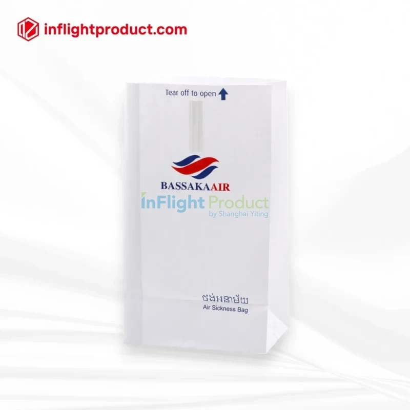 Rectangular bottom airsickness bags bulk supplier
