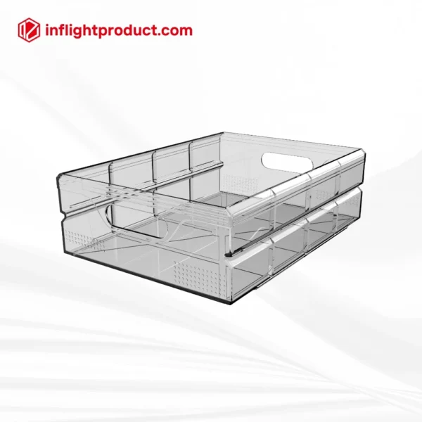 ATLAS standard airline plastic drawer made of GE enhanced PC (polycarbonate) material