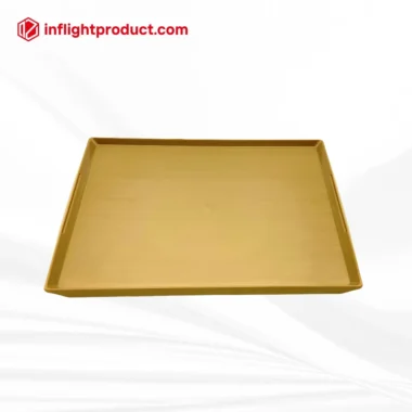 Brushed surface airline meal tray with elegant ABS material and custom logo
