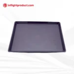 Food-grade ABS airline tray with brushed finish and bottom logo options
