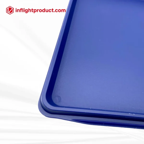 in-flight meal tray with anti-slip coating
