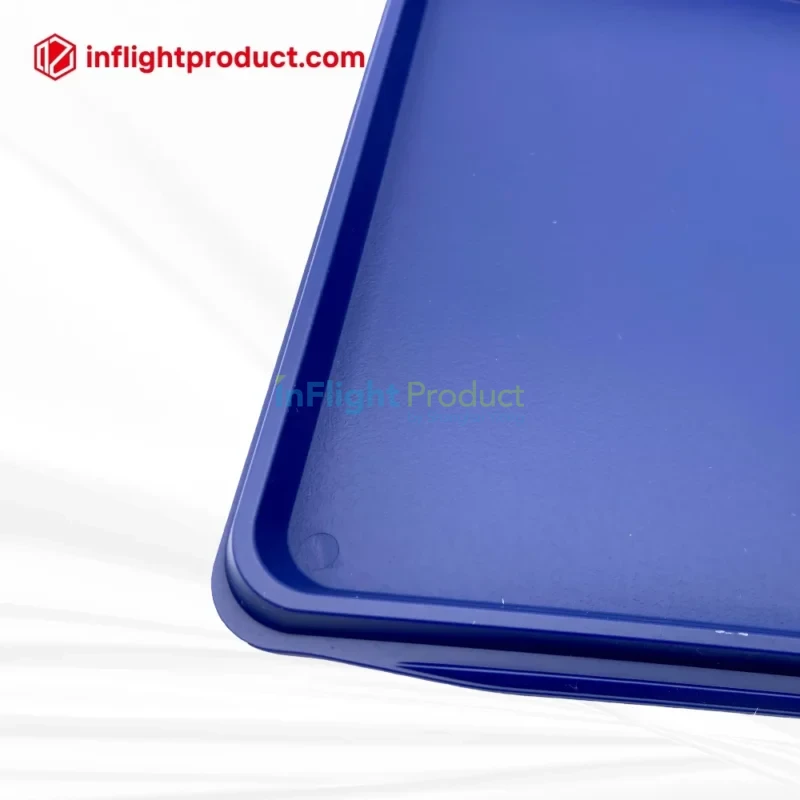 in-flight meal tray with anti-slip coating