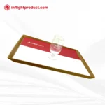 Elegant brushed ABS tray for inflight dining service