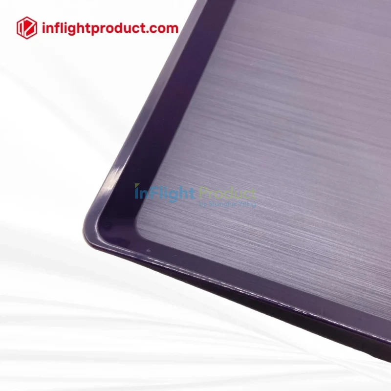 ABS plastic airline food tray with brushed finish for inflight catering