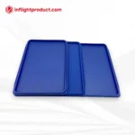 Stackable airline food trays for efficient galley service