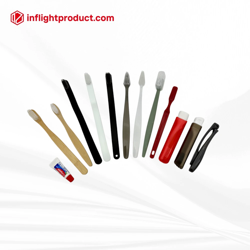 Customized inflight toothbrushes with printed logo
