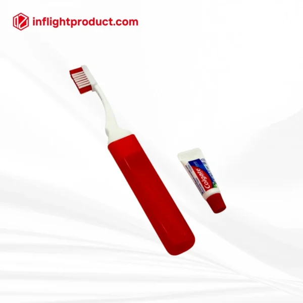 First class and business class foldable inflight dental kit