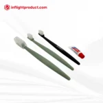 Sustainable eco-friendly airline toothbrushes made of wheat-plastic or corn-plastic