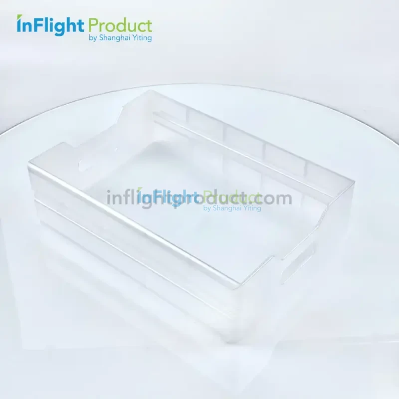 Side of Atlas PP plastic drawer - single runner