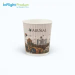 7 oz Air Sial custom printed airline ripple wall paper cup