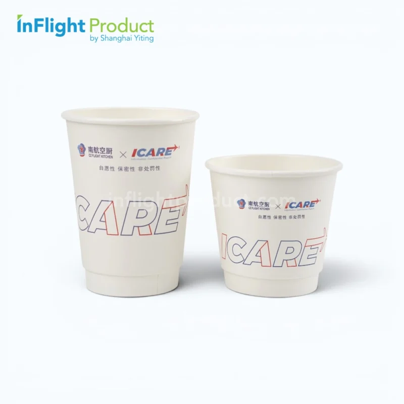airline double wall paper cups custom print sizes