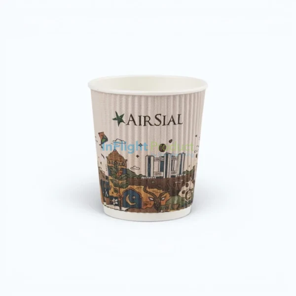 7 oz Air Sial custom printed airline ripple wall paper cup